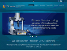 Tablet Screenshot of pioneerprecisioncnc.com